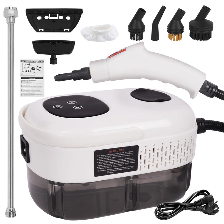 Dampfreiniger Tragbarer 2500W 1000ML Dampfreiniger Handgerät Wassertank mit 6 Geschwindigkeiten eins