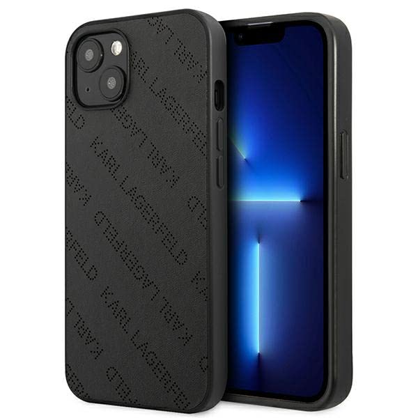 KARL LAGERFELD KLHCP13SPTLK Hülle für iPhone 13 Mini 5,4" hardcase Schwarz Perfo