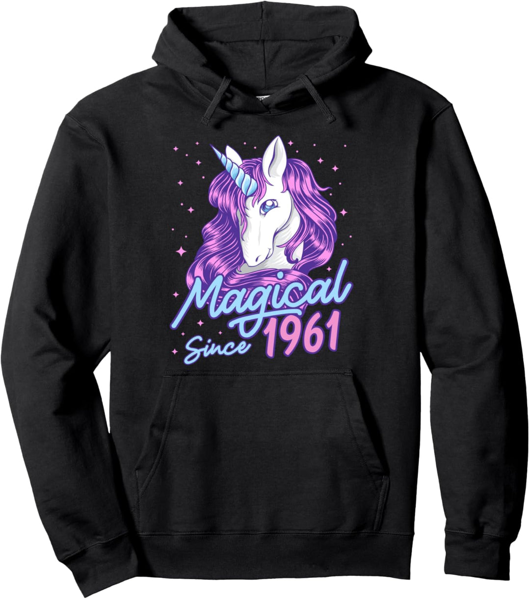 Magisch seit 1961 60 Jahre alte Frauen Geburtstagsgeschenk Pullover Hoodie