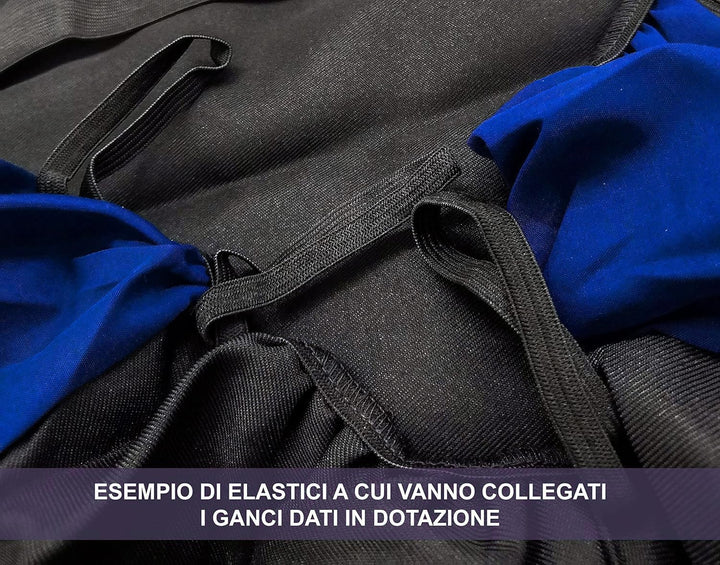 Lupex Shop 108 _ N. Bs Sitzbezüge Auto, Schwarz/Dunkelblau