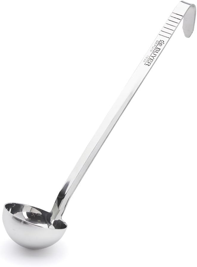 Saro 175-1005 Suppen- und Thekenkessel SKZ-12 & de Buyer, Schöpfkelle aus Edelstahl, 8 cm, 3130.08 B