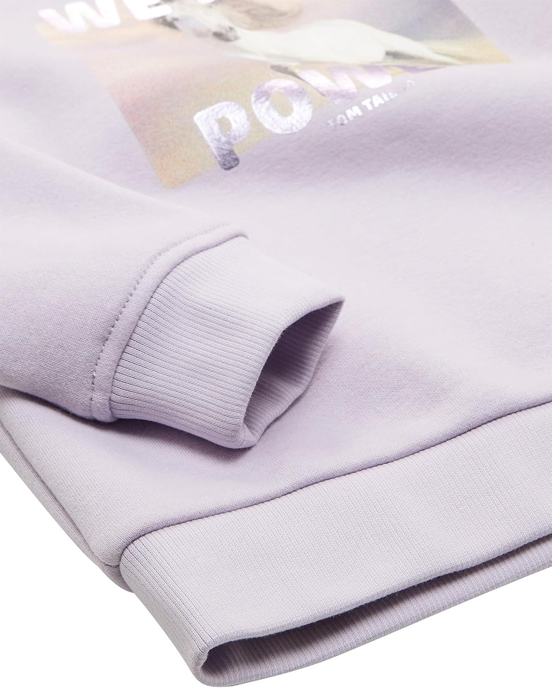 TOM TAILOR Mädchen Sweatshirt mit Pferde-Print 104-110 29349 - Lilac Sky, 104-110 29349 - Lilac Sky