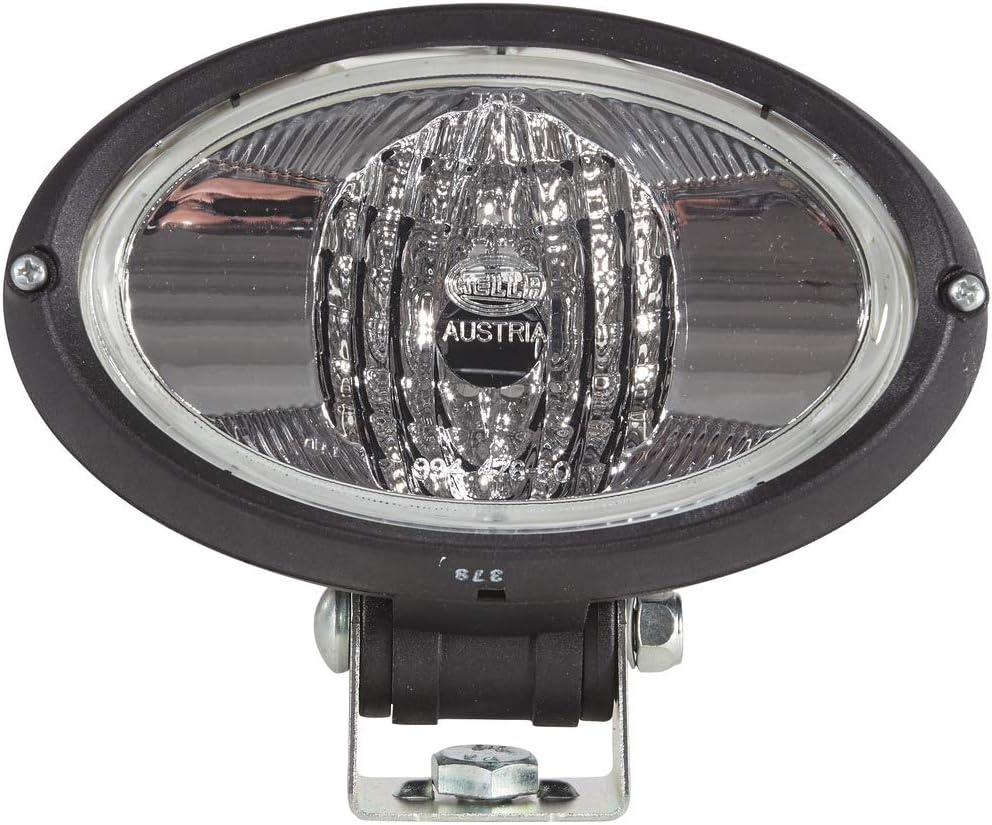 HELLA - Halogen-Arbeitsscheinwerfer - Oval 100 - 24/12V - Anbau/geschraubt - stehend/schwenkbarer Mo