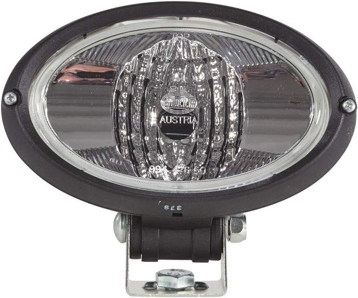 HELLA - Halogen-Arbeitsscheinwerfer - Oval 100 - 24/12V - Anbau/geschraubt - stehend/schwenkbarer Mo