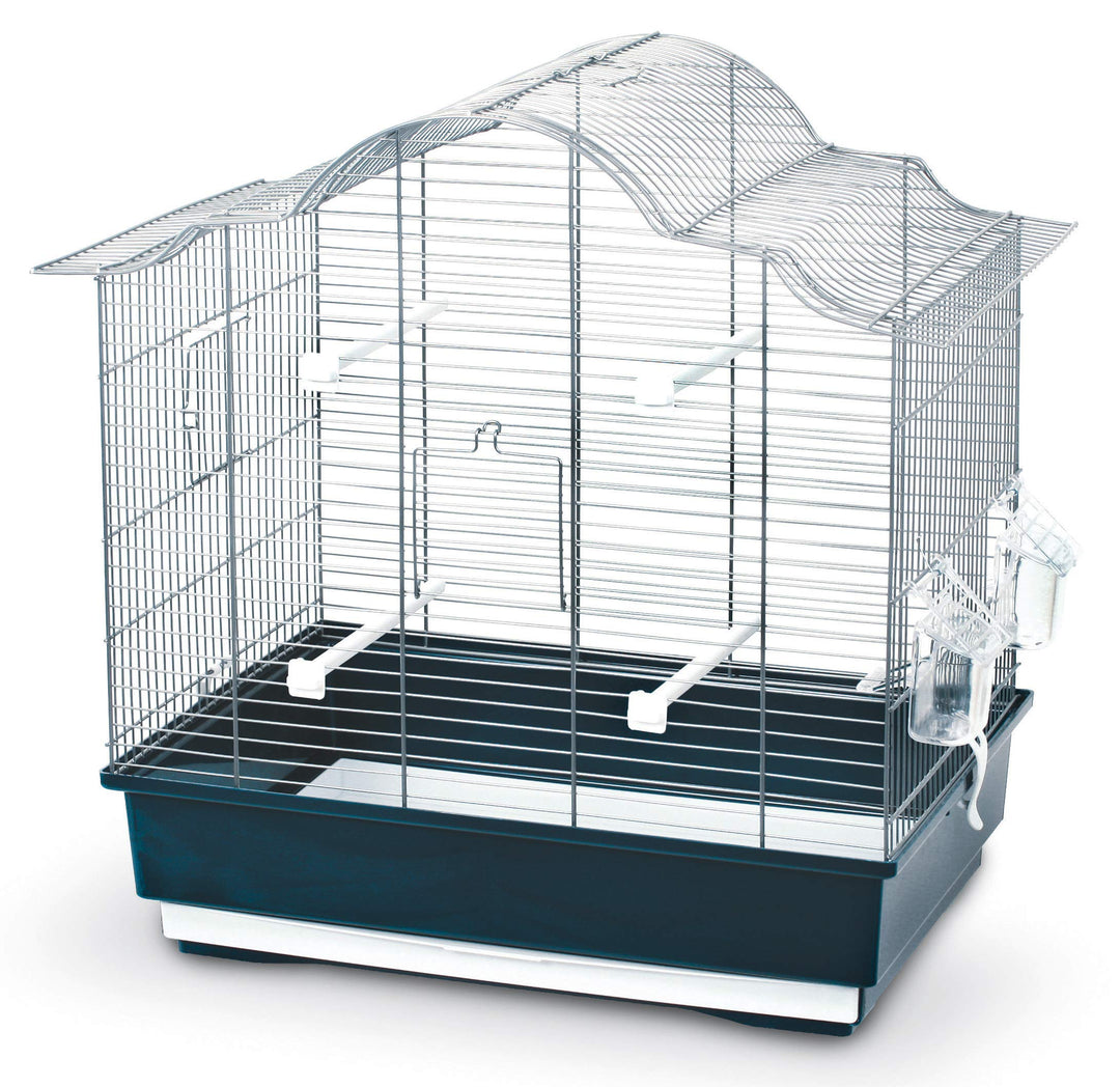 Kerbl 82914 Vogelkäfig Gabbia Sophia, dunkelblau, 55,5x33,5x56,5 cm dunkelblau L 56 x B 34 x H 57 cm