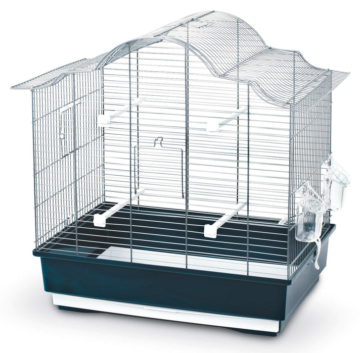 Kerbl 82914 Vogelkäfig Gabbia Sophia, dunkelblau, 55,5x33,5x56,5 cm dunkelblau L 56 x B 34 x H 57 cm