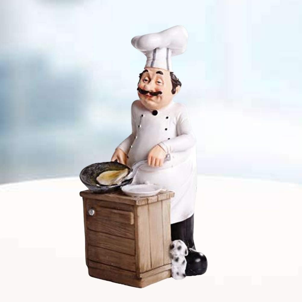Healifty Krippe Handwerk Harz Koch Figuren Skulptur Miniatur Ornamente Weihnachten Küche Tischplatte