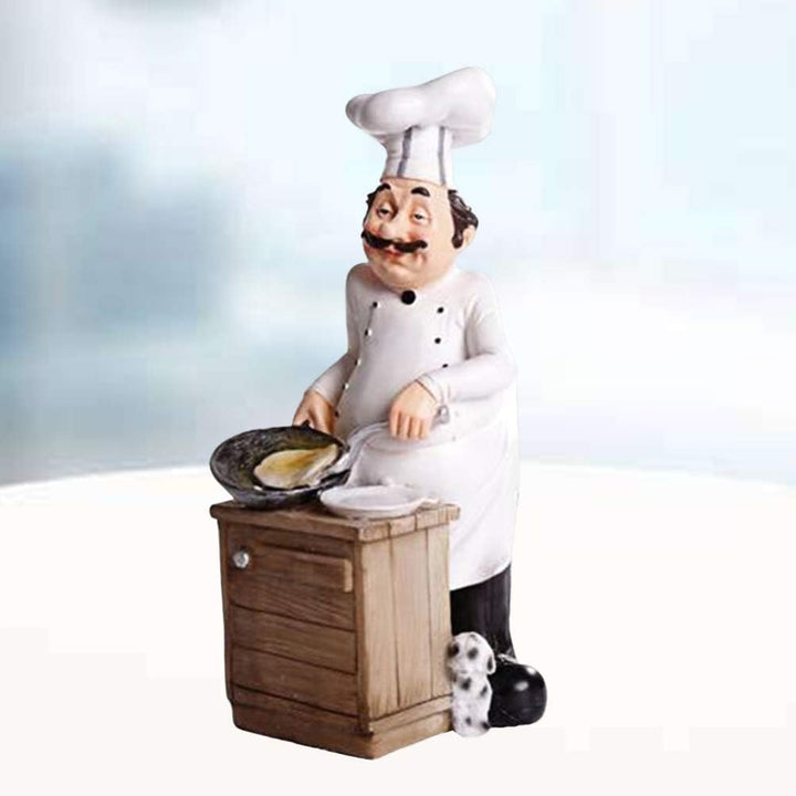 Healifty Krippe Handwerk Harz Koch Figuren Skulptur Miniatur Ornamente Weihnachten Küche Tischplatte