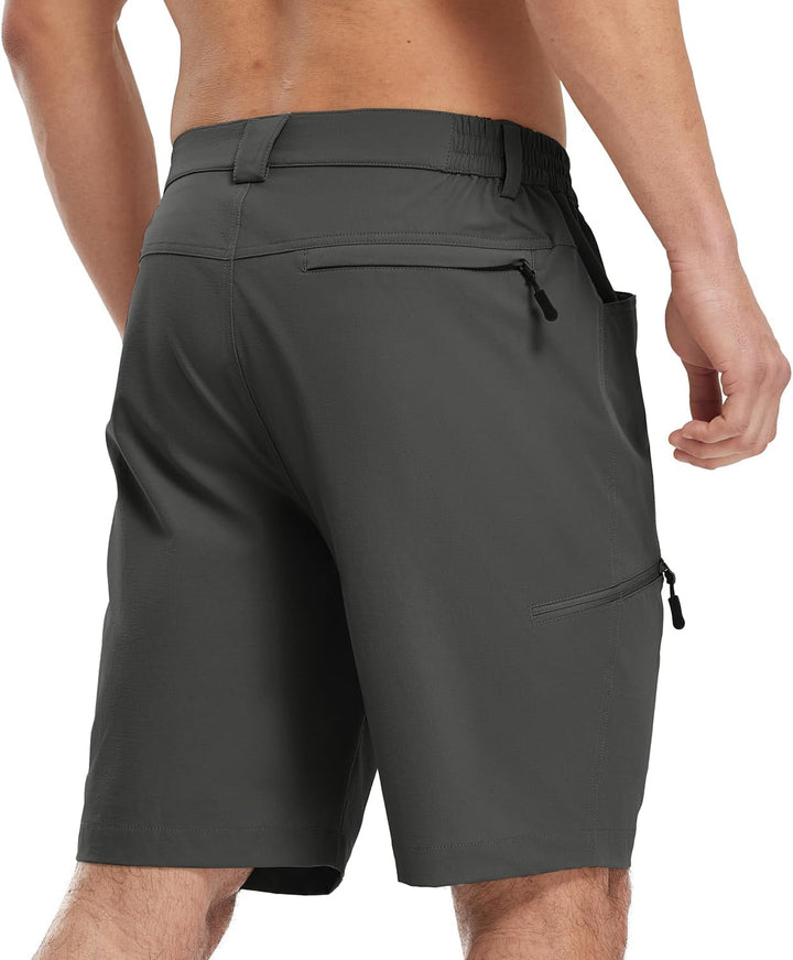 donhobo Kurze Hosen Herren Wanderhose Cargo Shorts Wasserabweisend Leichte Atmungsaktiv Outdoorhose