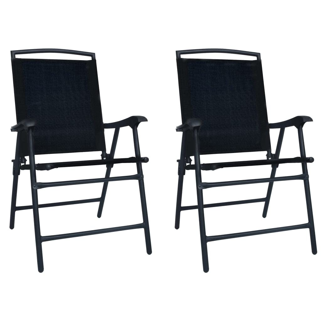 vidaXL 2X Gartenstuhl Klappbar Klappstuhl Campingstuhl Hochlehner Stuhl Stühle Essstuhl Terrassenstu