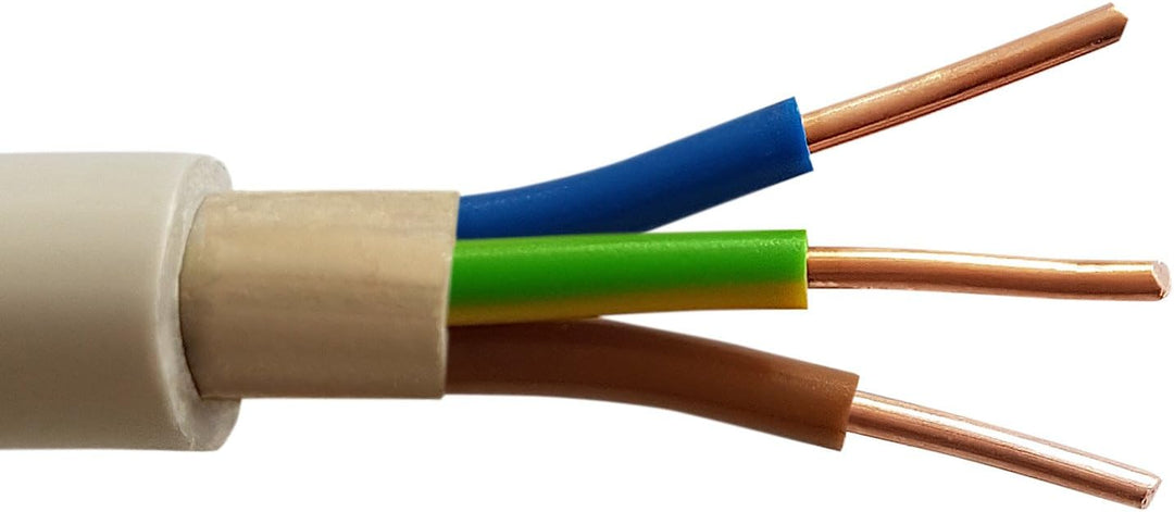 OKSI 10m NYM-J 3x1,5 mm² Mantelleitung Feuchtraumkabel Elektrokabel Kupfer Made in Germany 10 m NYM-
