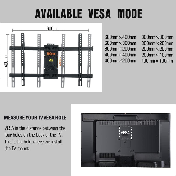FORGING MOUNT TV Wandhalterung mit 820mm Langem Arm Wandhalterung Fernseher für 32-75 Zoll LCD/LED F