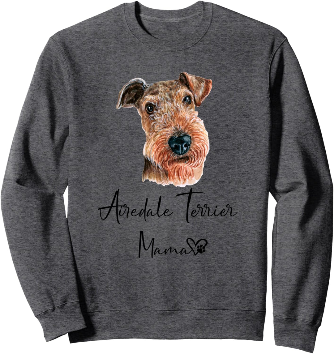 Airedale Terrier Mama Hundemama Hund Frauchen Geschenk Sweatshirt
