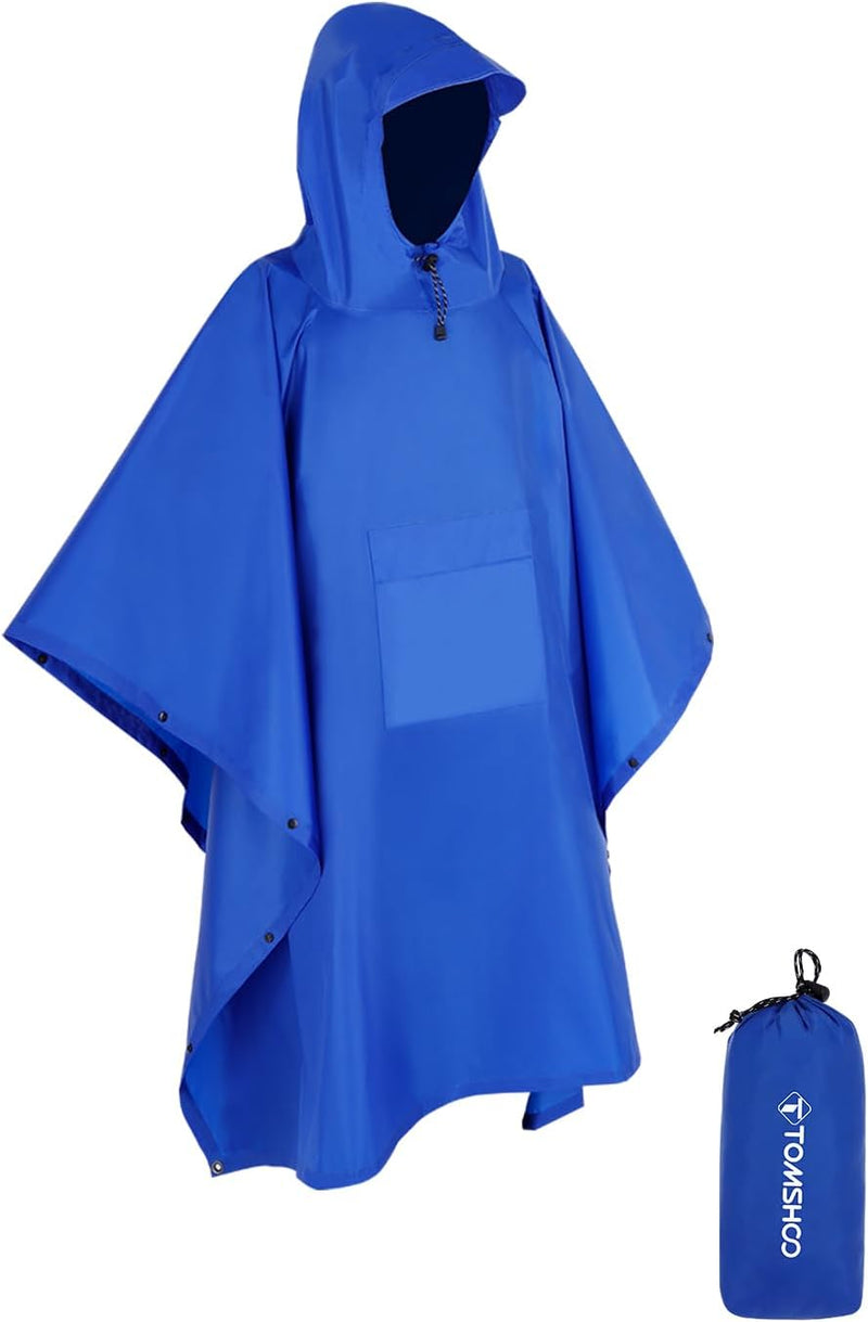 TOMSHOO Regenjacken Regenponcho Regenmantel Wasserdicht Unisex Camping Zelt Campingdecke Tarp Zeltpl