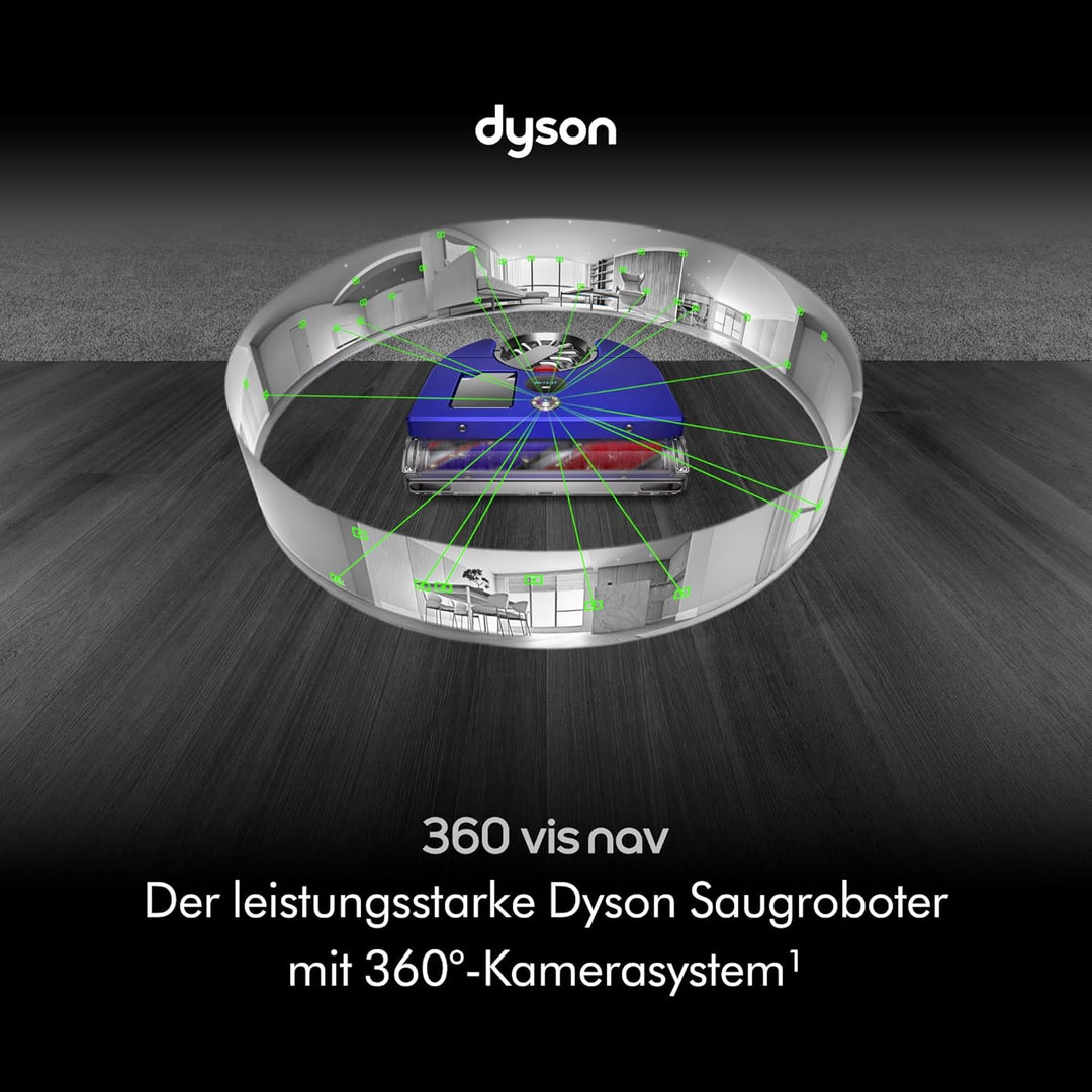 Dyson 360 Vis NAV Saugroboter (Blau/Nickel), Dyson 360