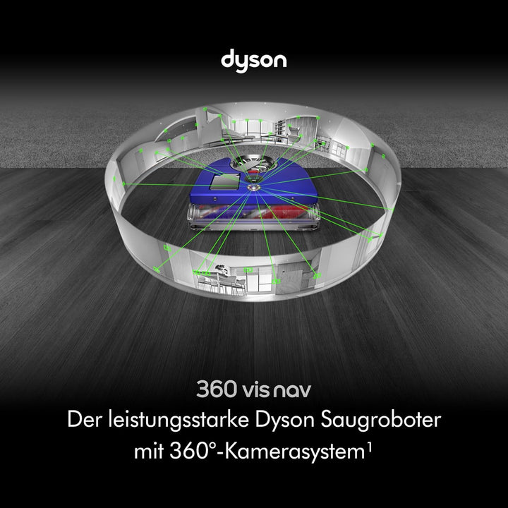 Dyson 360 Vis NAV Saugroboter (Blau/Nickel), Dyson 360