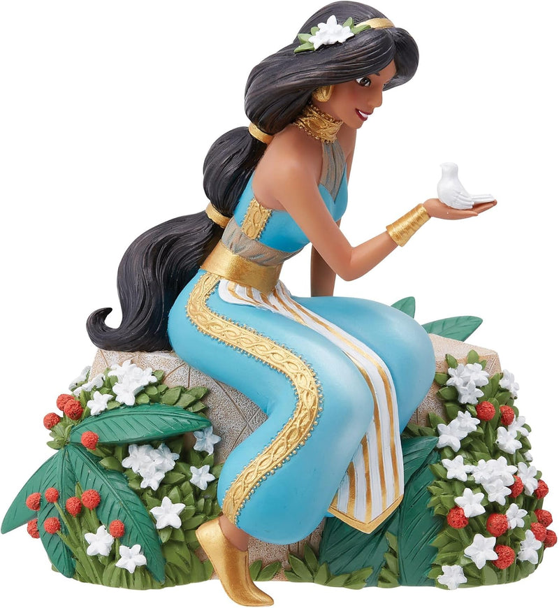 Enesco Disney Showcase Botanischer Aladdin Jasmin mit Vogelfigur, 15,2 cm, mehrfarbig