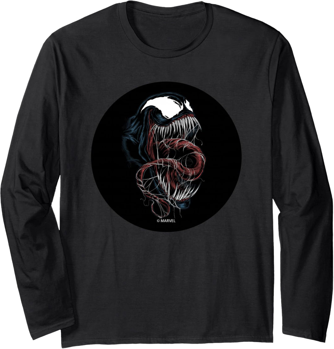 Marvel Spider-Man Venom Close-Up Langarmshirt