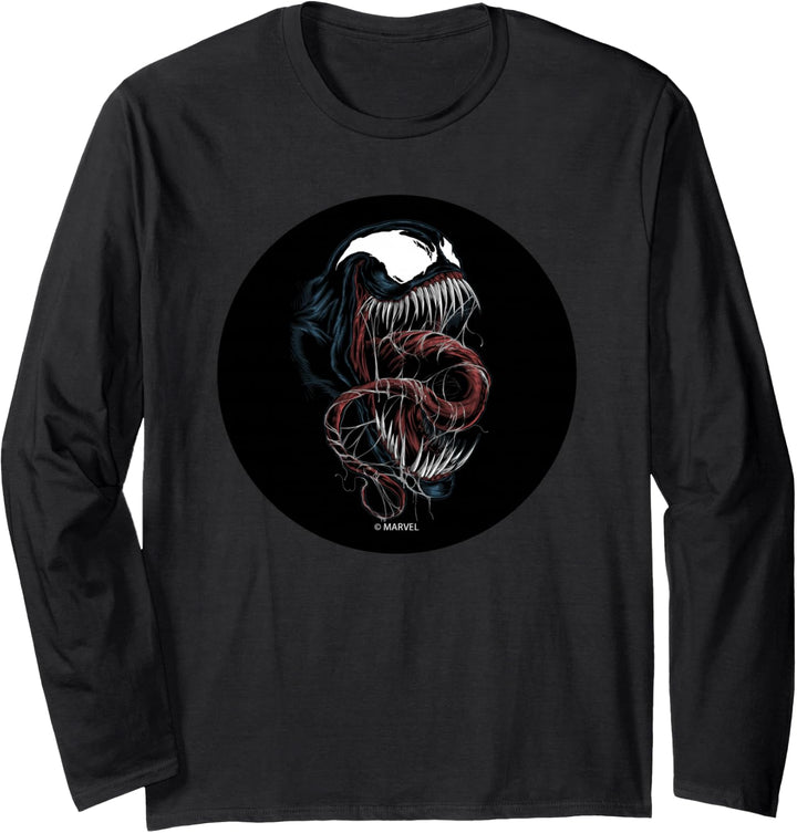 Marvel Spider-Man Venom Close-Up Langarmshirt