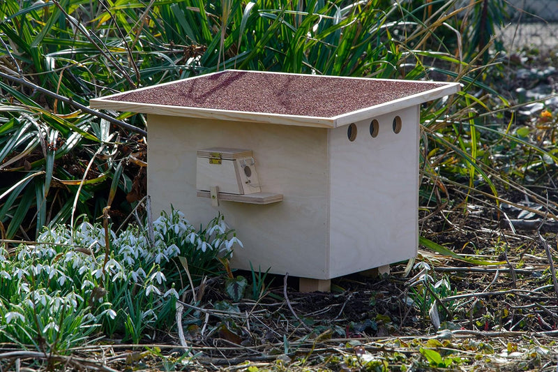 Luxus-Insektenhotels 28275e Grosser Hummelnistkasten - Hummelhaus aus Holz - Hummelkasten inkl Nistm