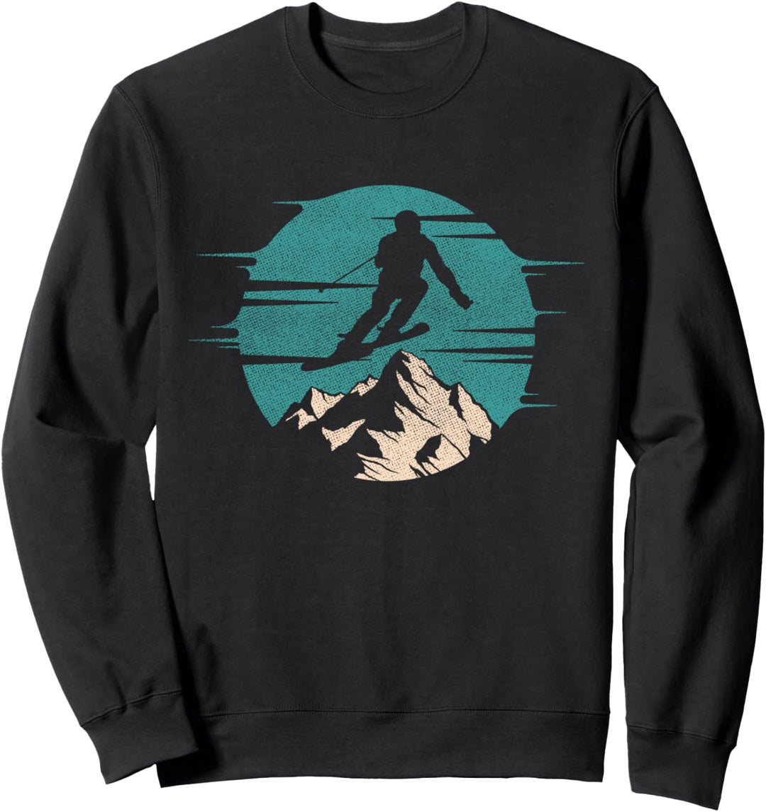 Ski Vintage Winter Sport Skier Gift Sweatshirt