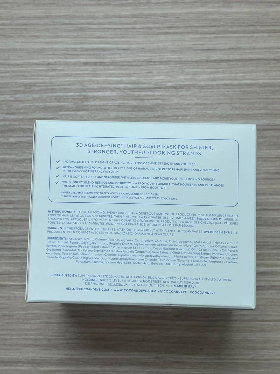 Coco & Eve Pro Youth Haarmaske. Anti-Aging Haarmaske für Kraft, Glanz & Volumen. Reguliert Schuppen