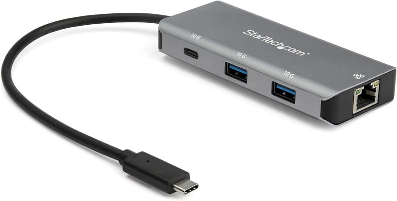 StarTech.com 3-Port-USB-C-Hub (mit LAN-Anschluss , 10 Gbit/s, 2x USB-A und 1x USB-C, 25 cm Hostkabel