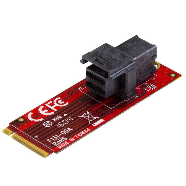 StarTech.com U.2 (SFF-8643) auf M.2 PCI Express 3.0 x4 Adapterkarte für 2,5" U.2 NVMe SSD - M2 PCIe