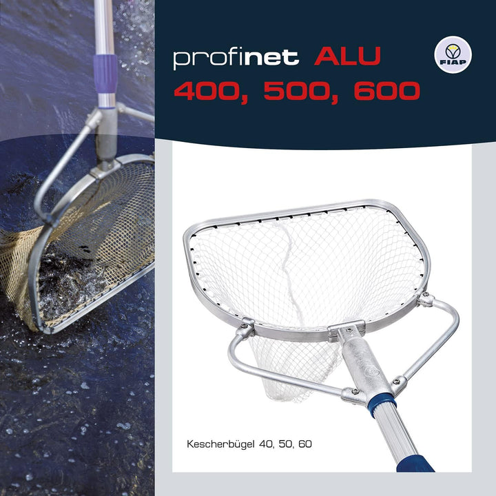FIAP profinet ALU 400 MW: 5 mm - Maschenweite 5 mm - Profi - Fischkescher - Material Aluminium - Kes