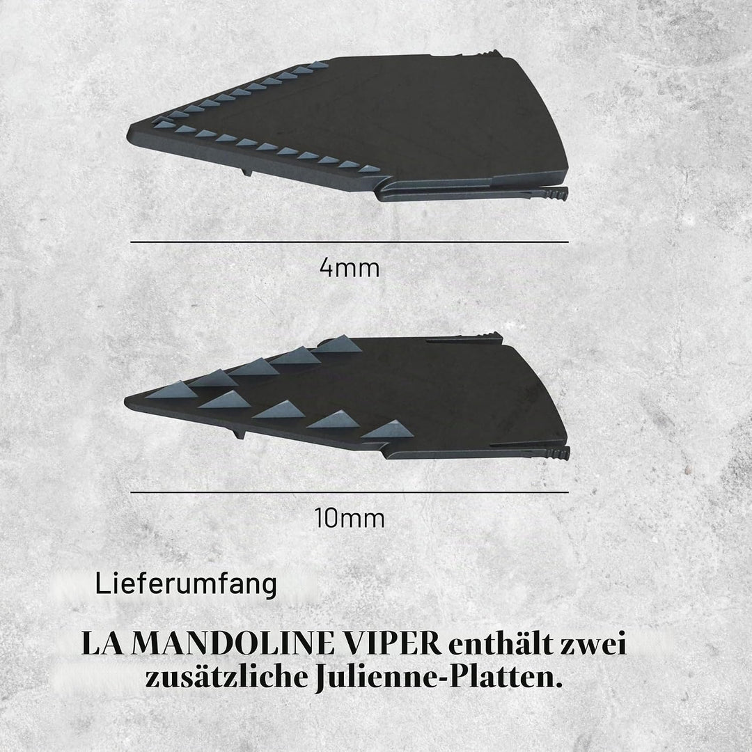 De Buyer Gemüsehobel und 2 Julienne, Edelstahl, Silber, 27.9 x 20.1 x 10.9 cm, 3-Einheiten