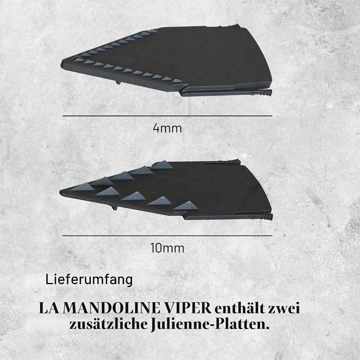 De Buyer Gemüsehobel und 2 Julienne, Edelstahl, Silber, 27.9 x 20.1 x 10.9 cm, 3-Einheiten