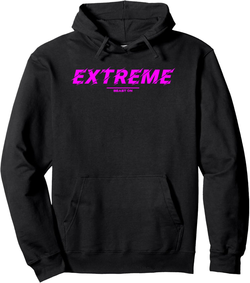 Extreme pink Gym Fitness Workout Gym Training pinke Schrift Pullover Hoodie