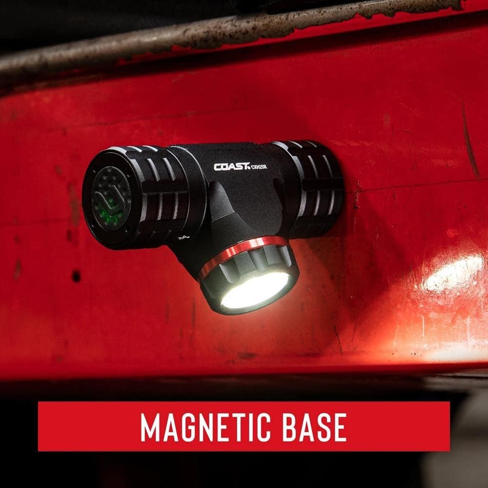 Coast LED Kopflampe XPH25R (Stirnlampe wetterfest, mit Aluminiumgehäuse, LED-Leuchte, Lichtstärke 41