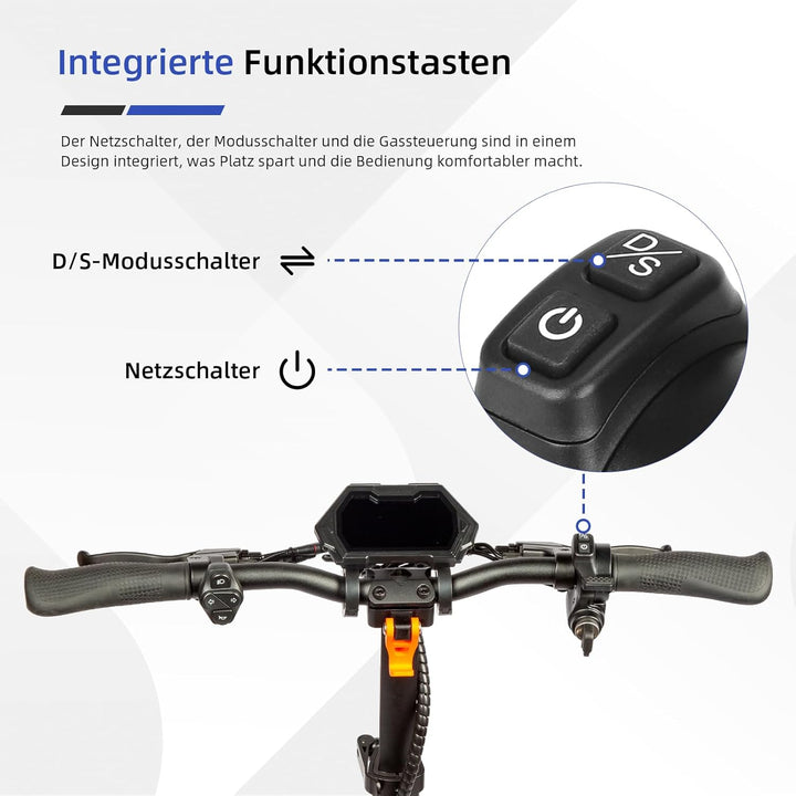 ulip Daumengas Elektroroller Kurzwahl Daumen Beschleuniger Trigger Shifter Dial für Kukirin G2 Maste