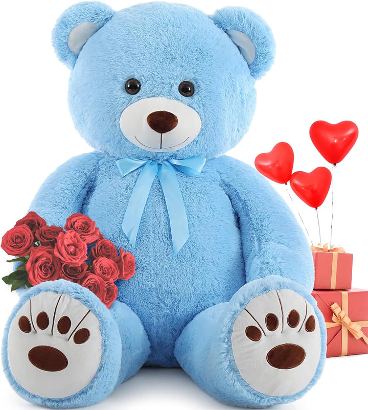 MorisMos 130cm Riesen Teddy Teddybär, 1.3m Teddy bär gross XXL Kuscheltier Stofftier Plüschbär Freun