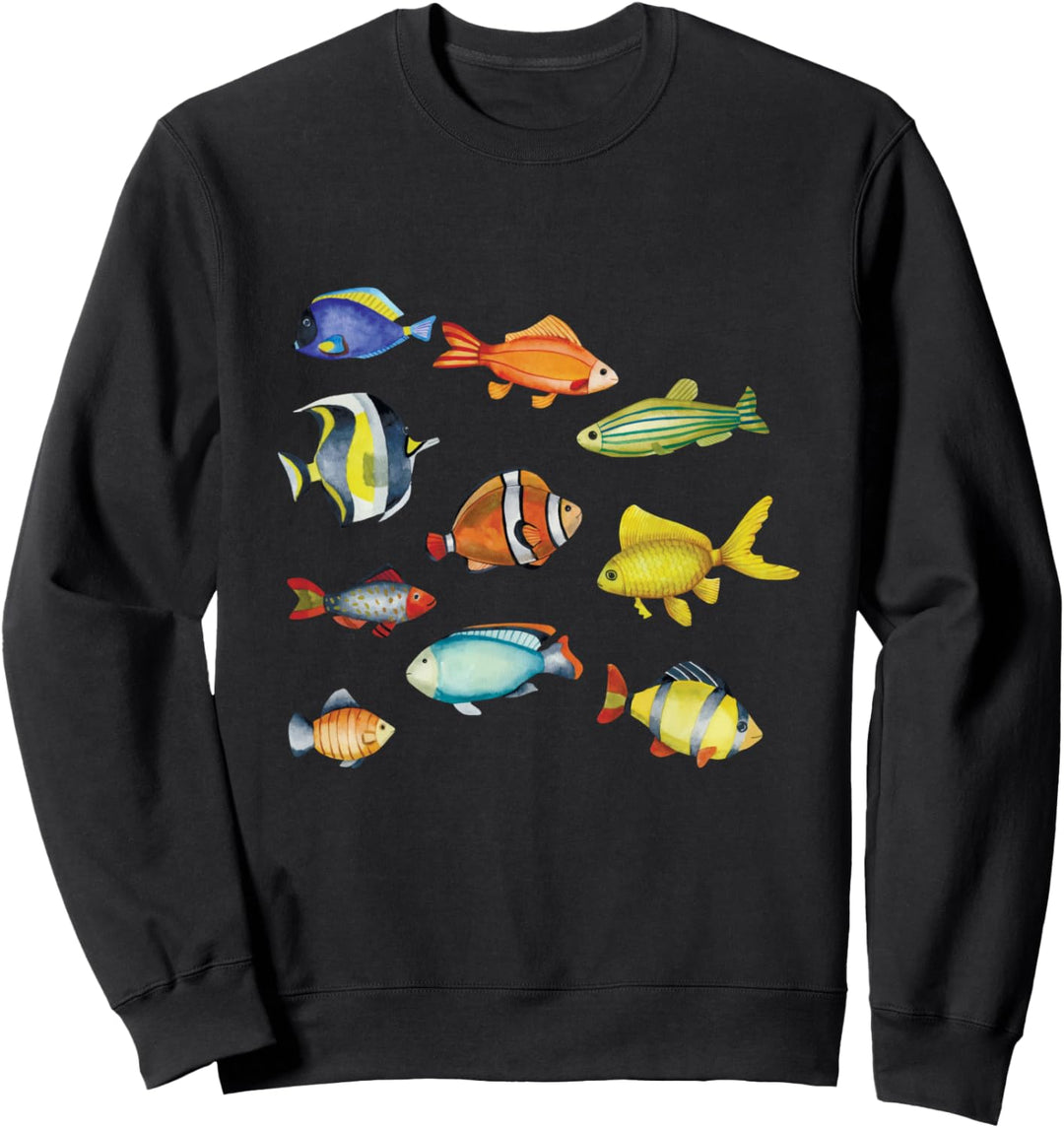 Aquarium Fisch Aquarianer Fische Haustier Goldfisch Sweatshirt