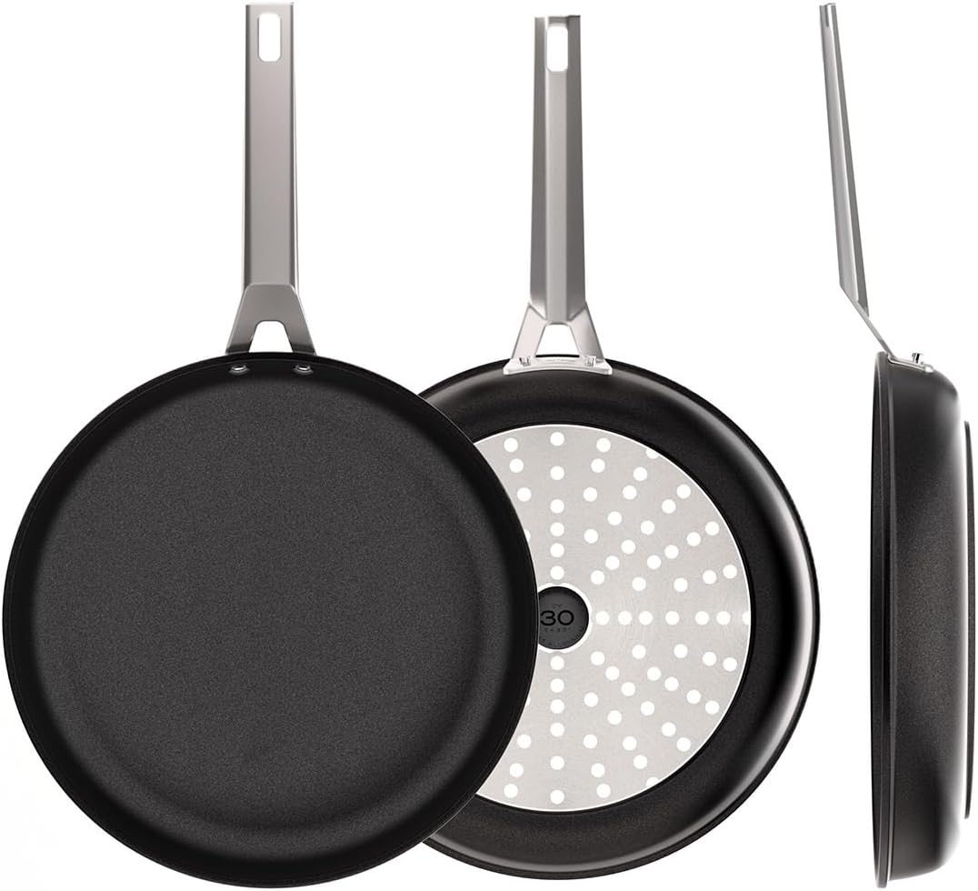 Valira Air Induction Bratpfanne, Aluminiumguss, Schwarz, 30 cm ø 30 cm, ø 30 cm
