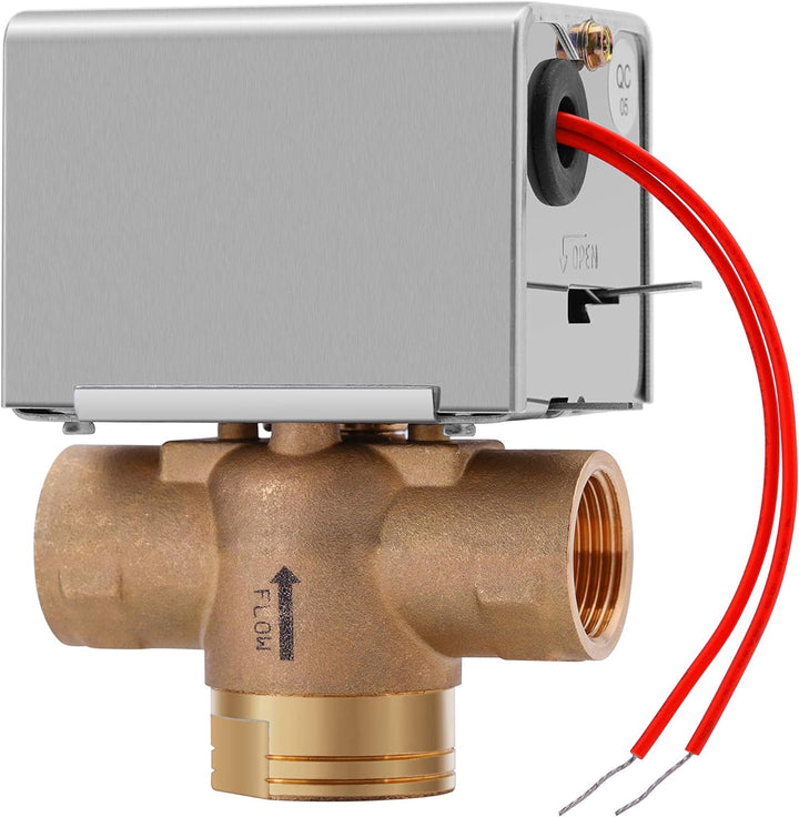 3 Wege Zonenventil 3/4 Zoll 3 Wege Ventil DN20 220V Motorisiertes Ventil 2 Drähte Normalerweise Gesc