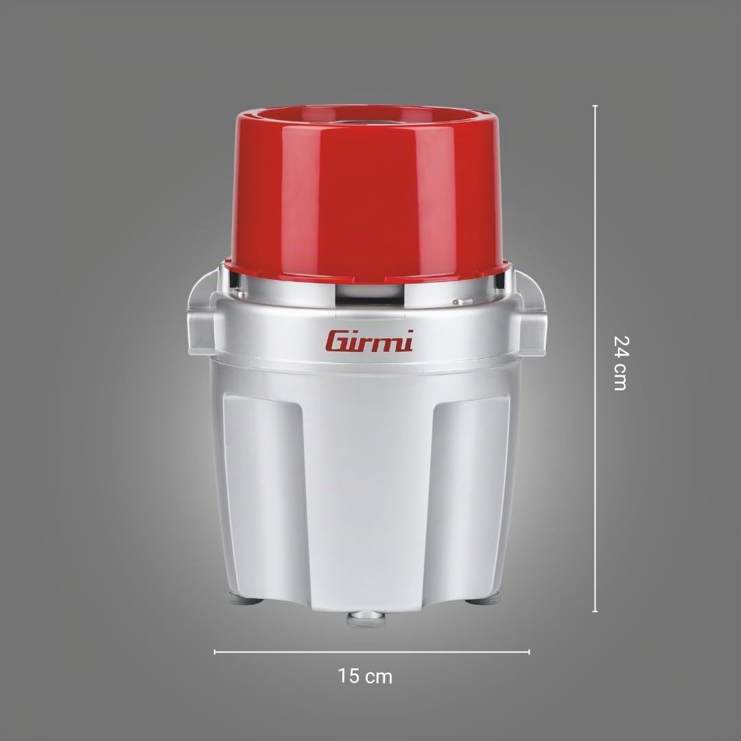 Girmi Tr20 Zerkleinerer mit Klingen aus Titan Rot/Silber