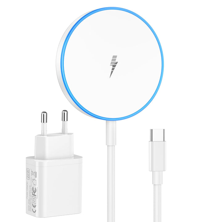 Mag-Safe Ladegerät iPhone mit 20W Schnelles Adapter, Wireless Charger induktive ladestation für iPho