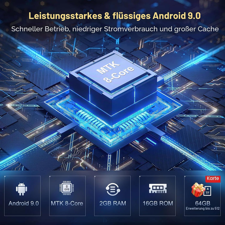 MP3 Player mit Bluetooth und WiFi, Oilsky 80GB 4 Zoll Android 9.0 Mp3, 1080P Touchscreen MP4 Player,