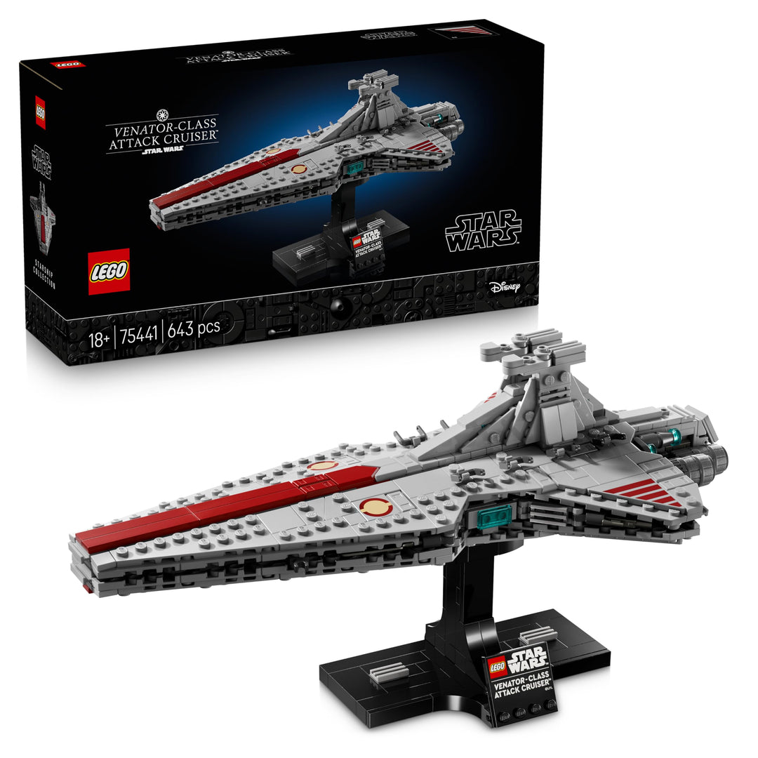 LEGO Star Wars 75441 Angriffskreuzer der Venator-Klasse - Modellbau-Set des republikanischen Kriegss