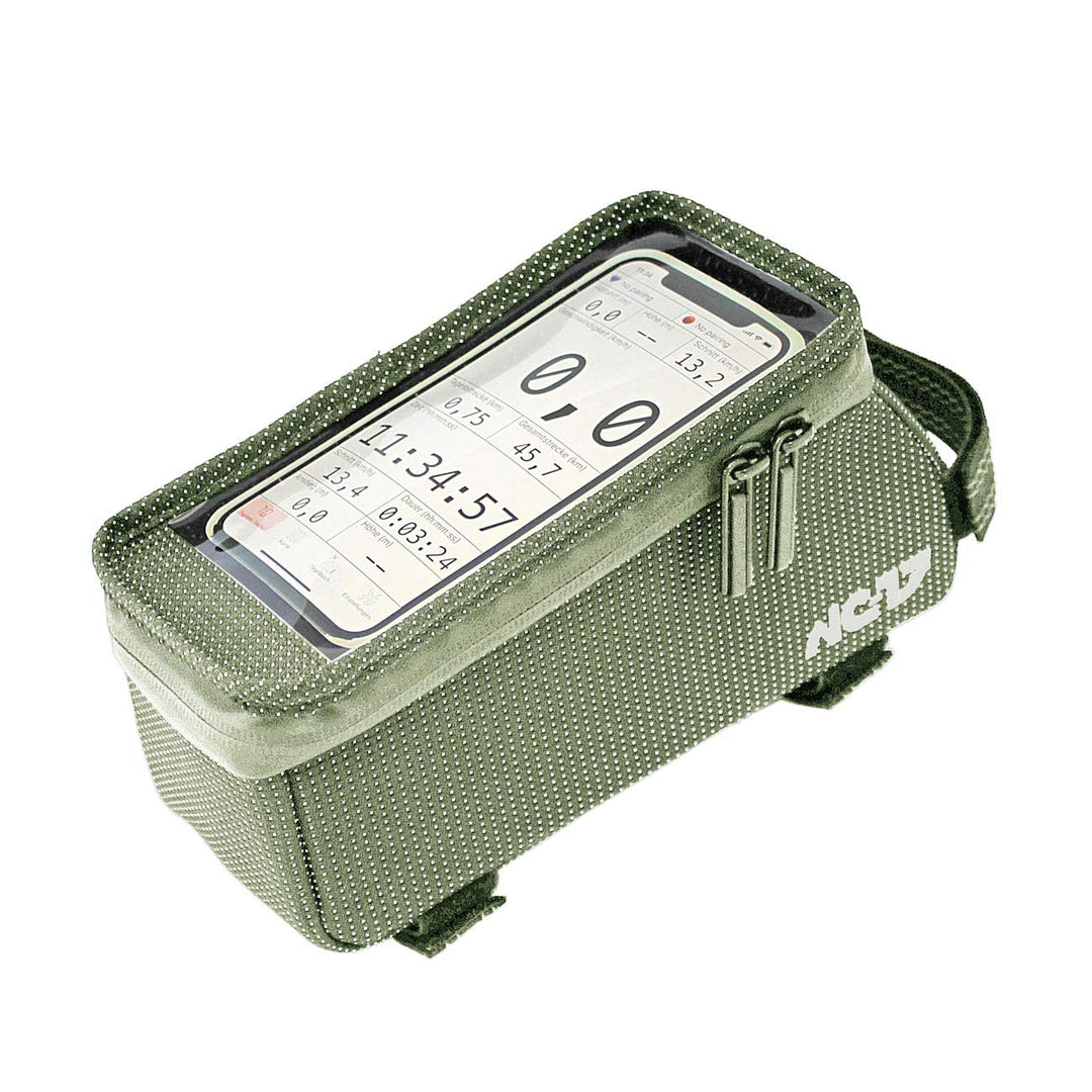 NC-17 Connect Universal Seitenlader-Oberrohrtasche DOT / Fahrrad-, Smartphonetasche mit Klettverschl