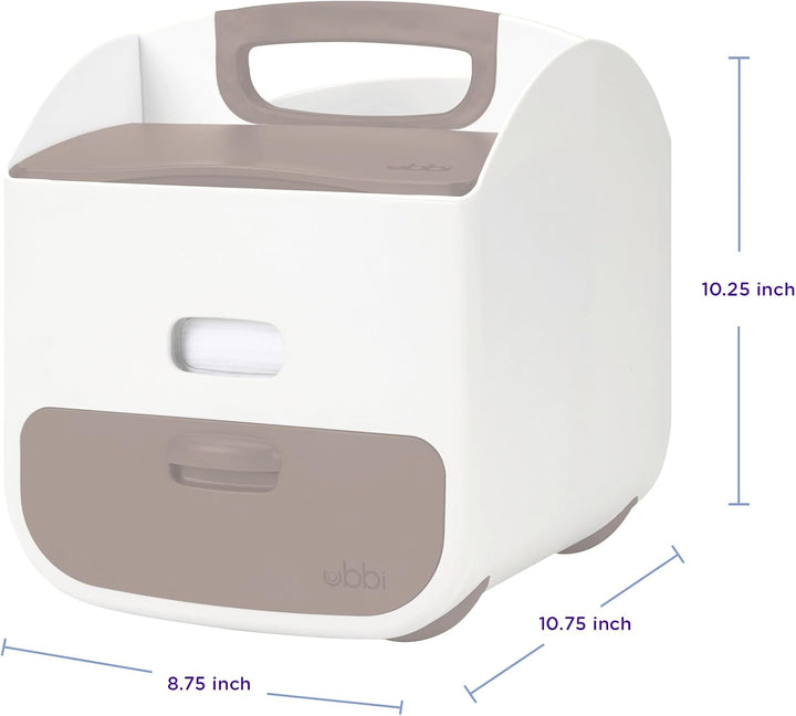 Ubbi Portable Nappy Caddy and Changing Mat, Nappy Storage, Caddy Organizer, Stores Baby Diapers, Wip