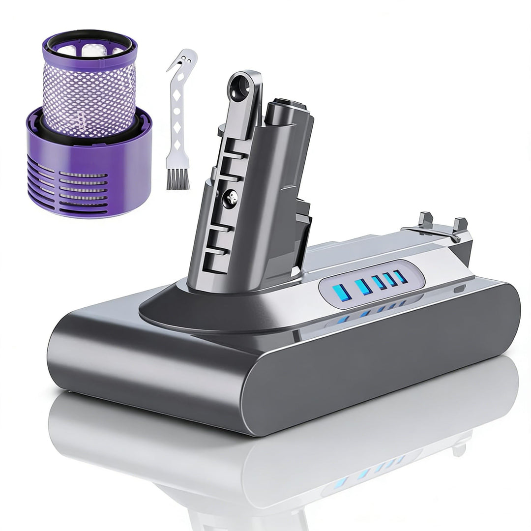 8000mAh/8.0Ah V10 Li-ion Akku Ersatzakku für Dyson V10 Akku Kompatibel mit Dyson SV12 Animal Absolut