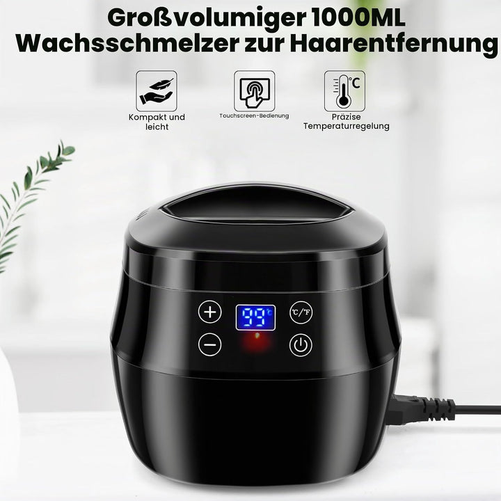 1 l Elektrischer Wachsschmelzer für die Kerzenherstellung mit Digitalanzeige, präziser Temperaturreg