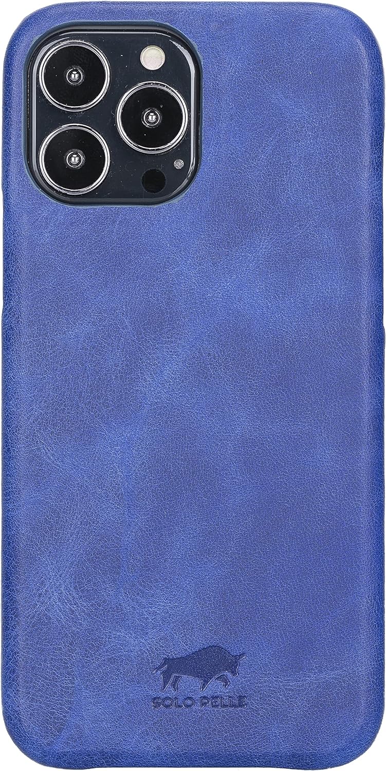 Solo Pelle Lederhülle für das iPhone 13 Pro Max in 6.7 Zoll Princeton Case Leder Hülle Ledertasche B