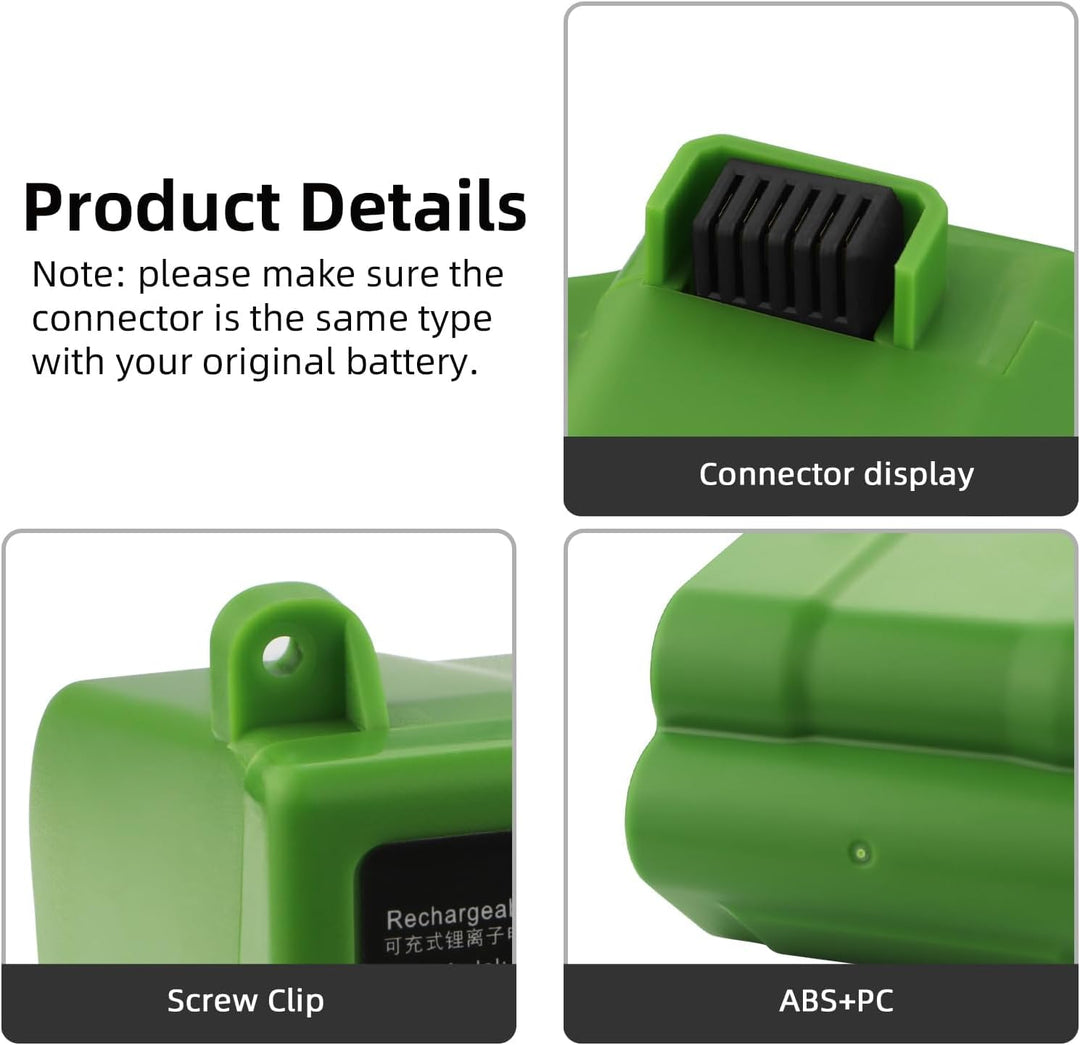 K KYUER Rechargeable ABL-B Saugroboter Akku für iRobot Roomba S9 9150 9550 S9550 S9+ S9 Plus S955020