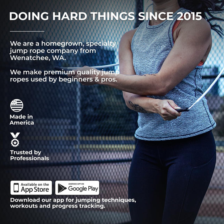 Elite SRS; Do Hard Things, Beaded Jump Rope - Adjustable Jump Ropes for Fitness with Unbreakable Han