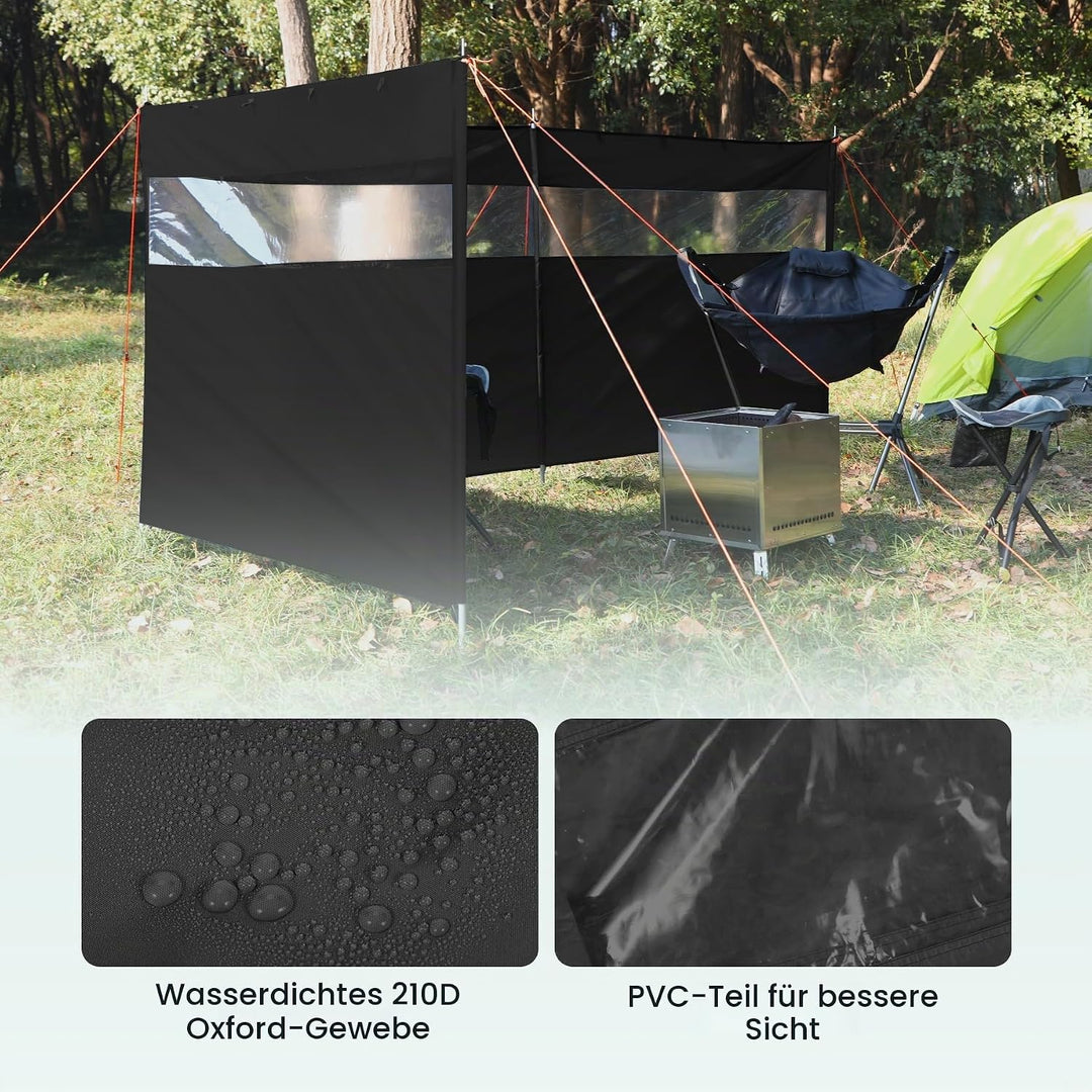 REDCAMP Windschutz für Camping, Heavy Duty Camping Sichtschutz Outdoor Caravan Privacy Shield mit To